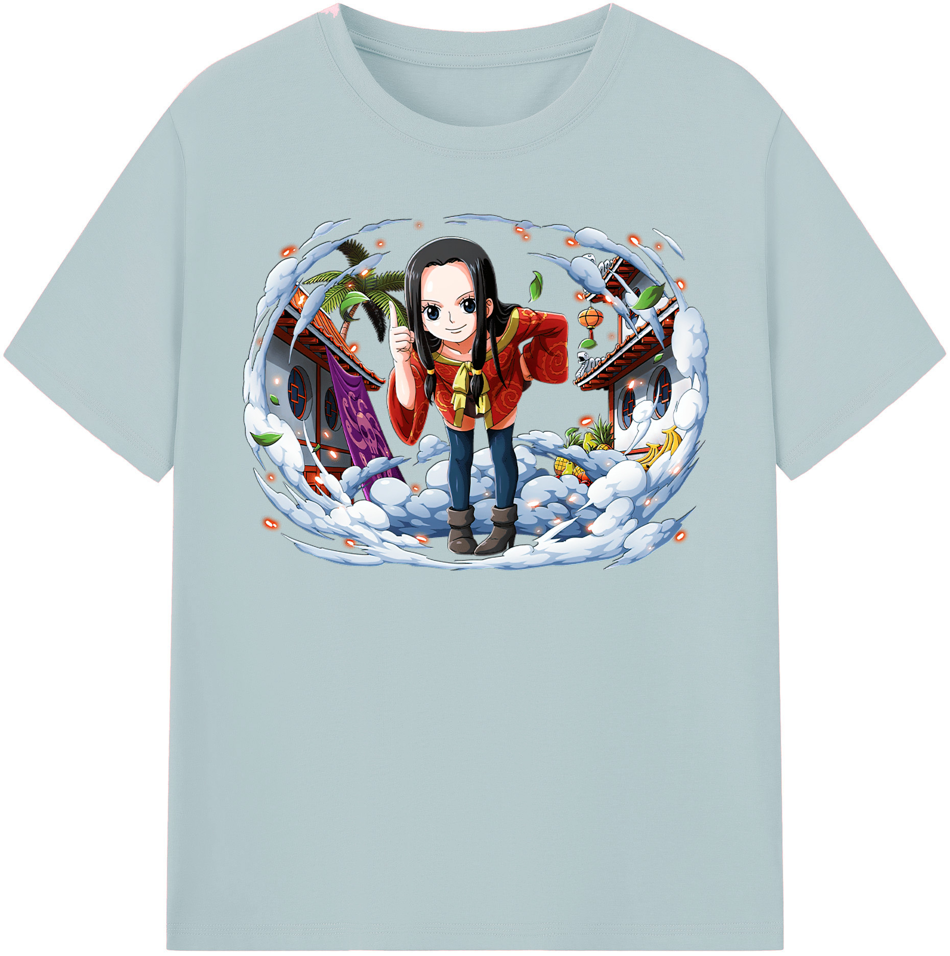ワンピース ボア・ハンコック ONE PIECE Boa·Hancock 綿100％半袖Tシャツ（フロントプリント）